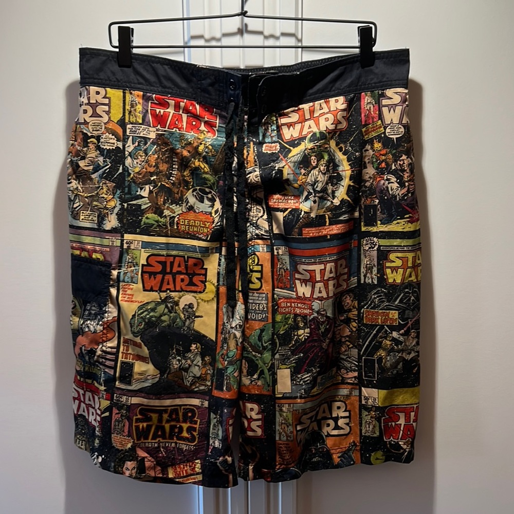 Star Wars Vintage comic book swim shorts